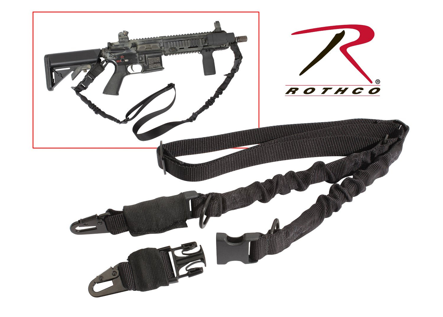Rothco 2-Point Tactical Sling Black