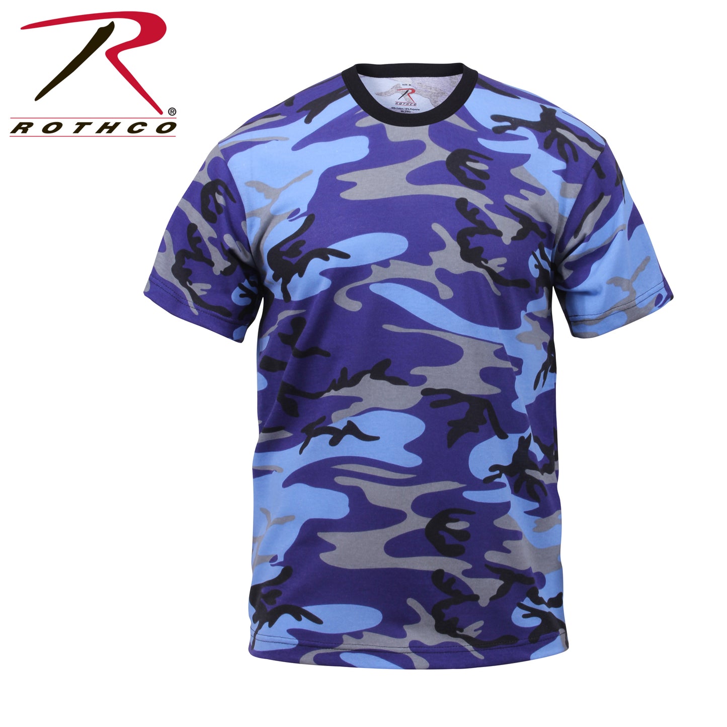 Rothco Camo T-Shirt Electric Blue Camo Size S