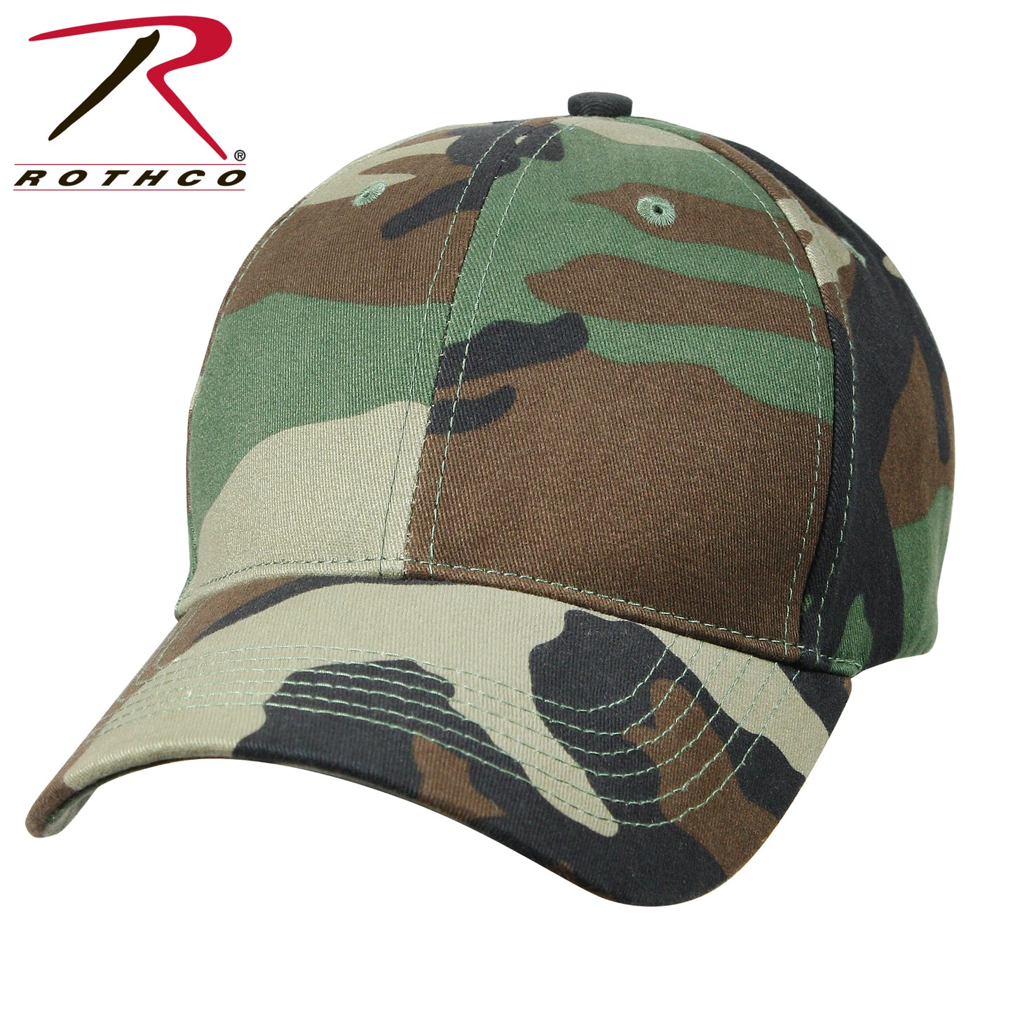 Rothco Supreme Camo Low Profile Cap Woodland Camo Size One Size