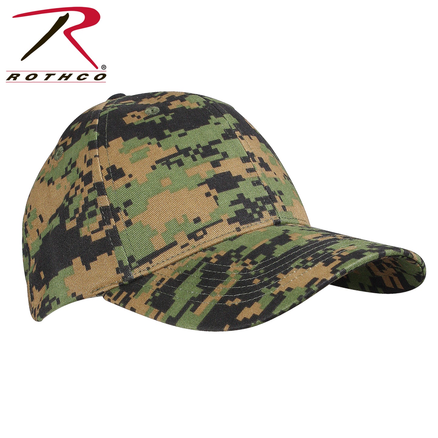 Rothco Supreme Camo Low Profile Cap Woodland Digital Camo Size One Size