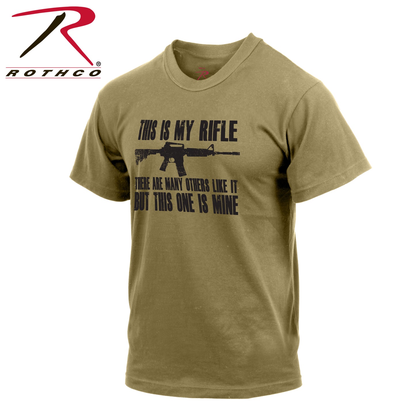 Rothco 'This Is My Rifle' T-Shirt Coyote Brown Size 2XL
