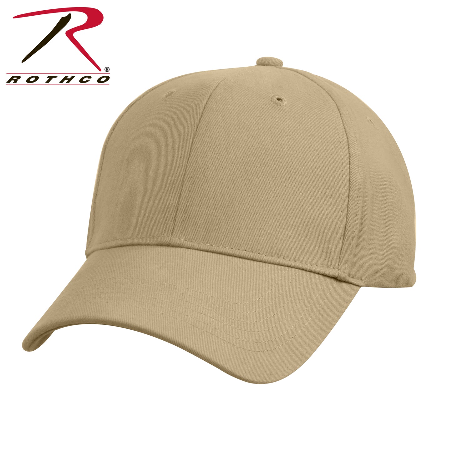 Rothco Supreme Solid Color Low Profile Cap Khaki Size One Size