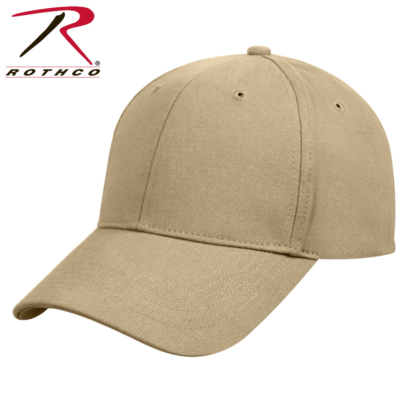 Rothco Supreme Solid Color Low Profile Cap Khaki Size One Size