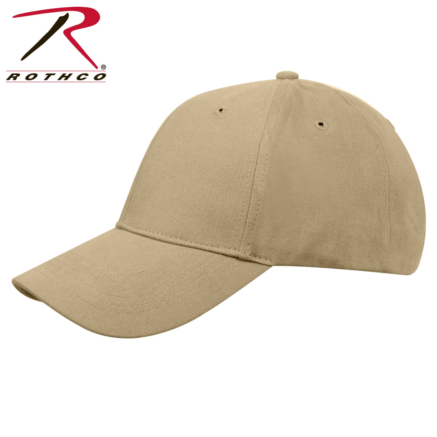 Rothco Supreme Solid Color Low Profile Cap Khaki Size One Size