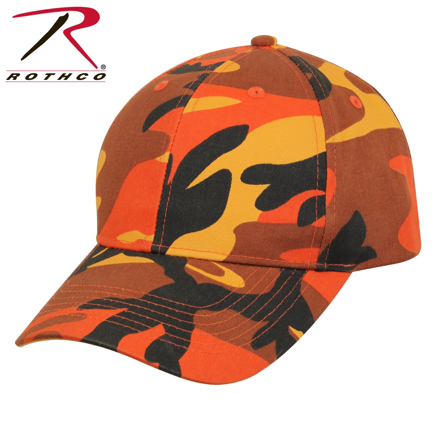 Rothco Supreme Camo Low Profile Cap Savage Orange Camo Size One Size
