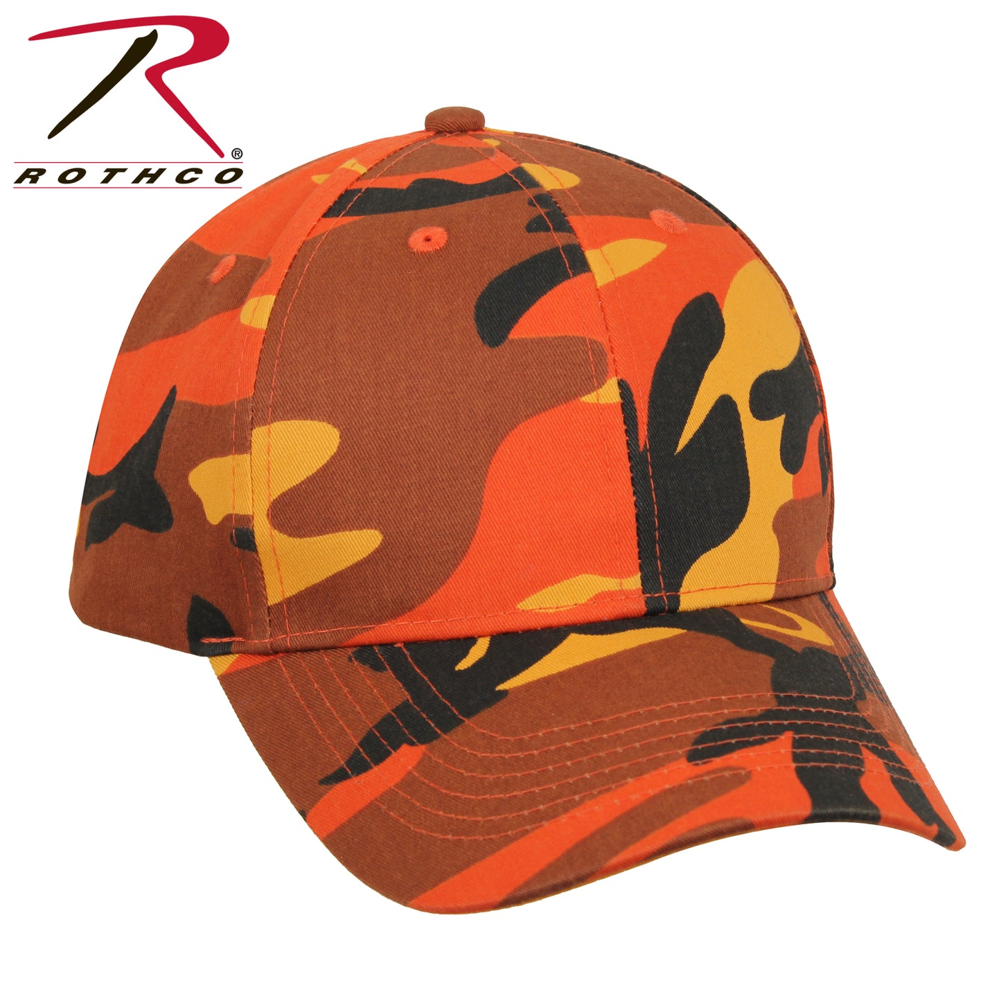 Rothco Supreme Camo Low Profile Cap Savage Orange Camo Size One Size