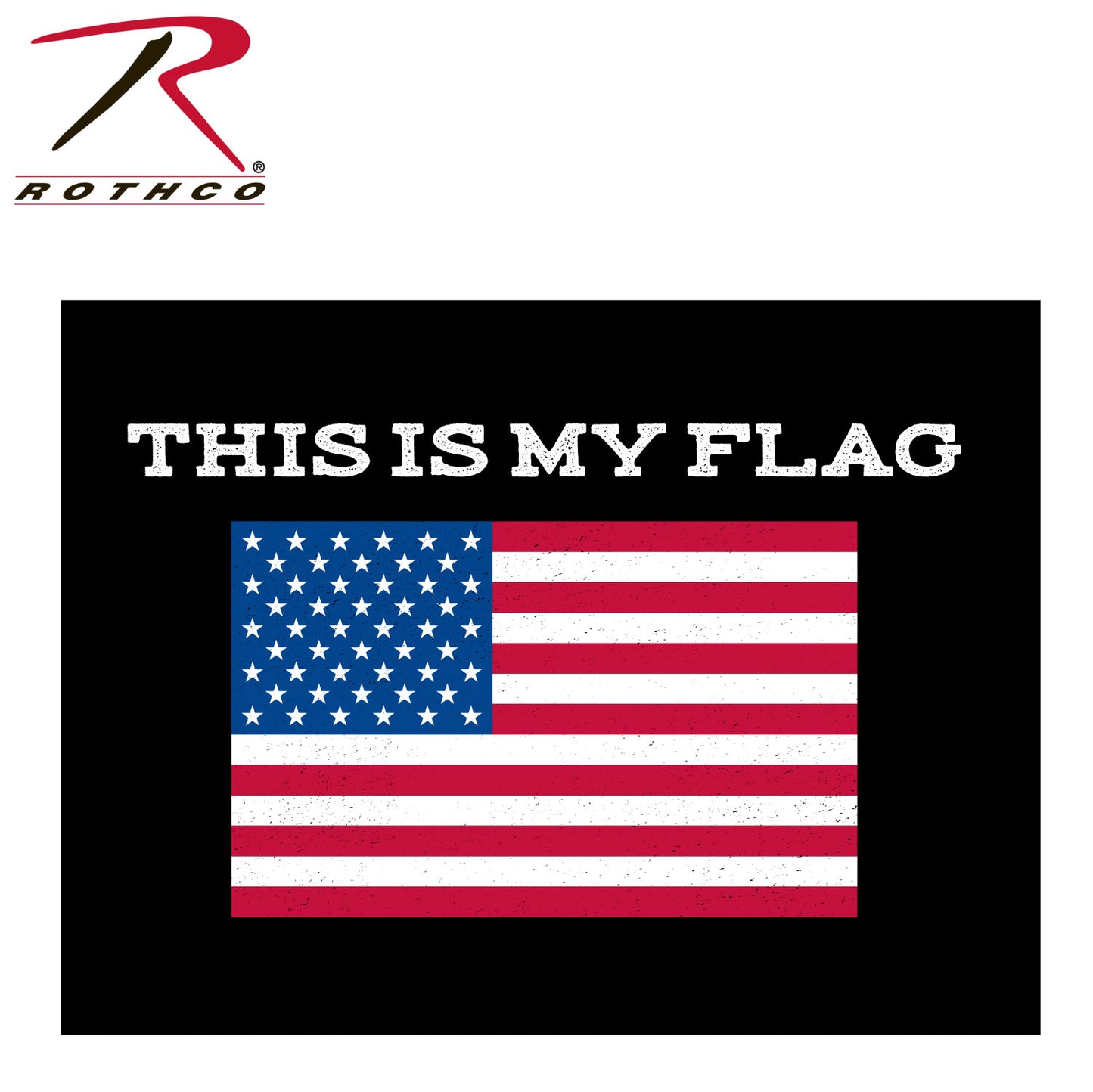 Rothco "This Is My Flag" T-Shirt Black Size M