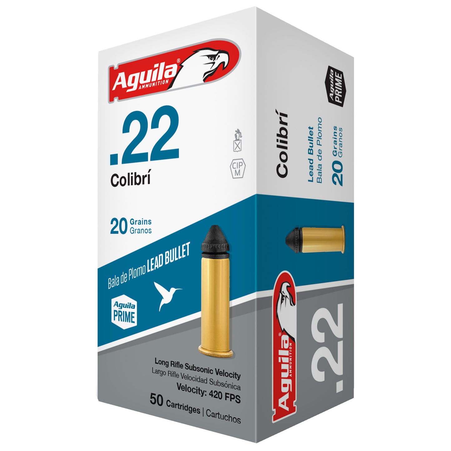 Aguila Ammunition .22 LR Colibri 20-Grain Solid Point Rounds * Reliable Target Shooting & Plinking Ammo
