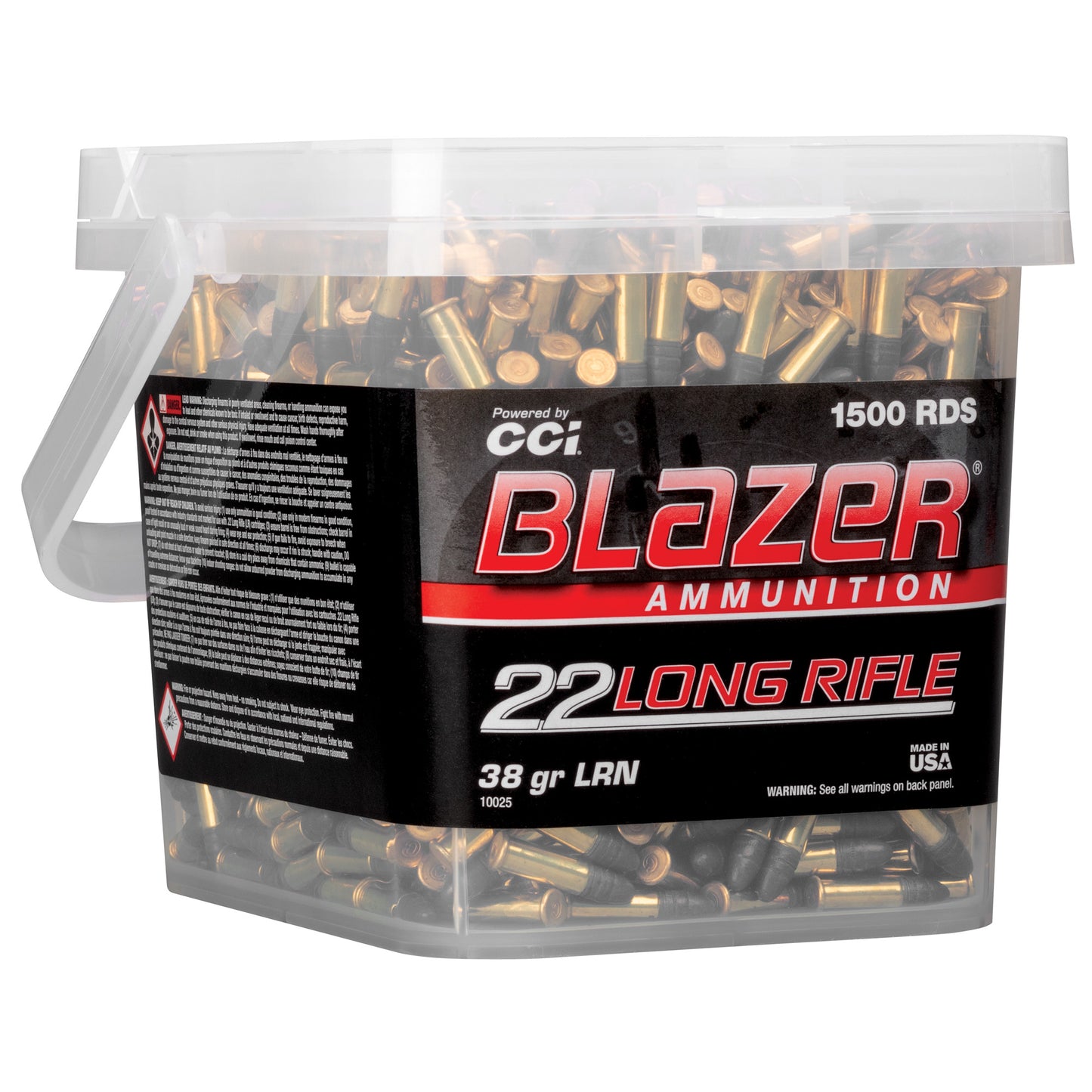 Blazer Ammunition 22 Long Rifle (22LR) 38 Grain Lead Round Nose * 1,500 Rounds per Box