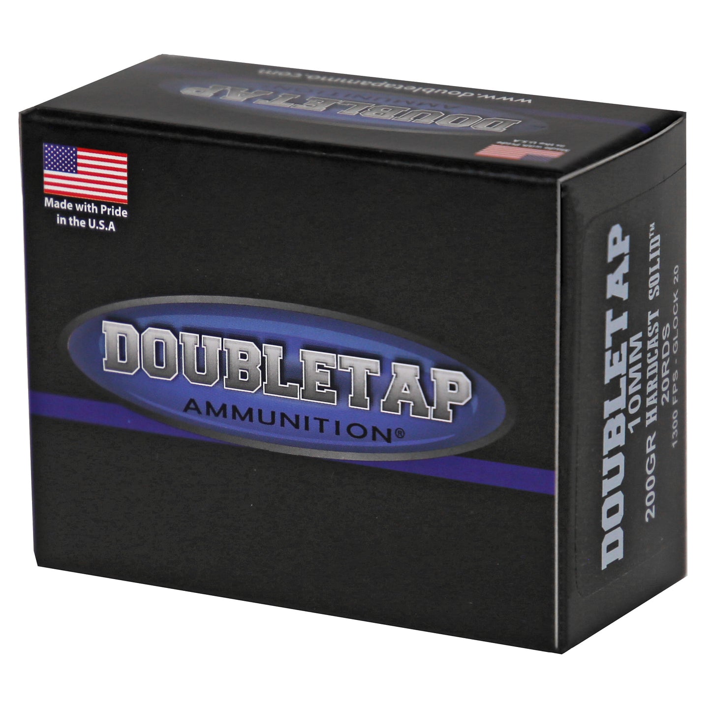 DoubleTap Ammunition 10mm 200-Grain Hardcast Solid Bullet - Deep Penetration & Reliable Performance