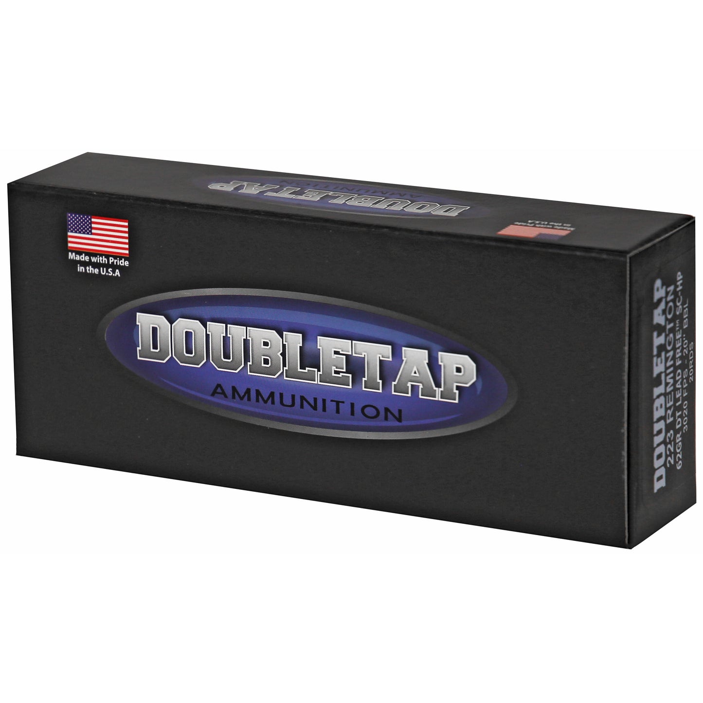 DoubleTap Ammunition 223 Remington Lead-Free Copper 62-Grain Hollow Point - Box of 20 Rounds