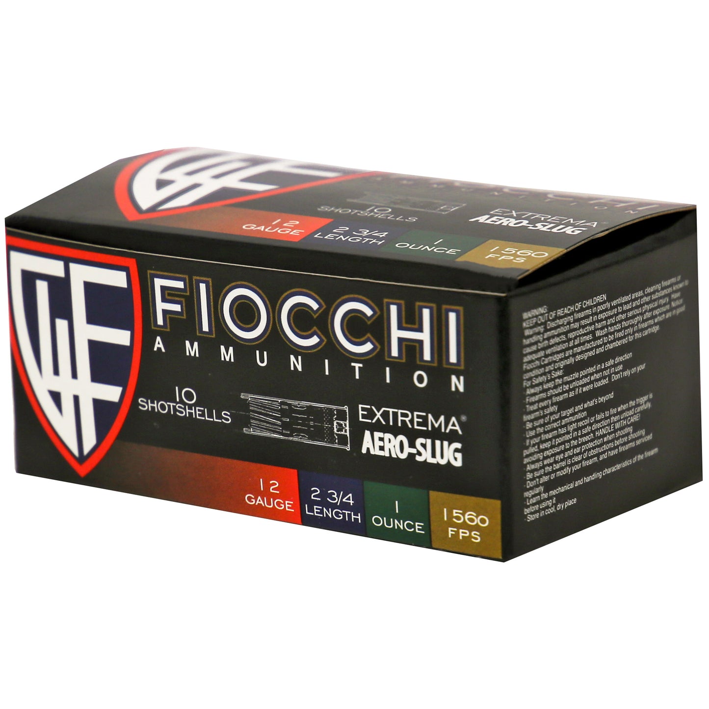 Fiocchi Ammunition 12 Gauge Aero Slug HV * Reliable Defensive Slug for Home and Personal Safety