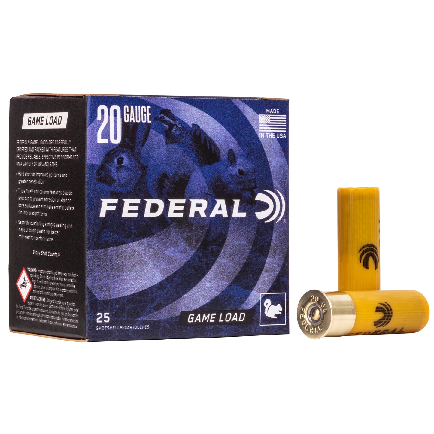 Federal Game Load 20 Gauge 2.75-Inch, #6 Lead Shot * Reliable Upland Bird Hunting Ammunition