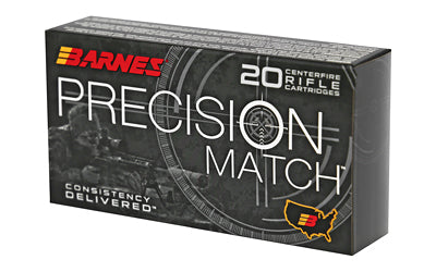 Barnes Precision Match 6.5 PRC 145-Grain Open Tip Match Ammunition * Long Range Accuracy for Elite Shooters