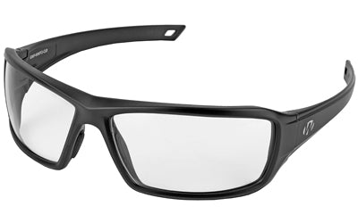 Walker's IKON Forge Shooting Glasses with Clear Lenses, Black Full-Frame Design
