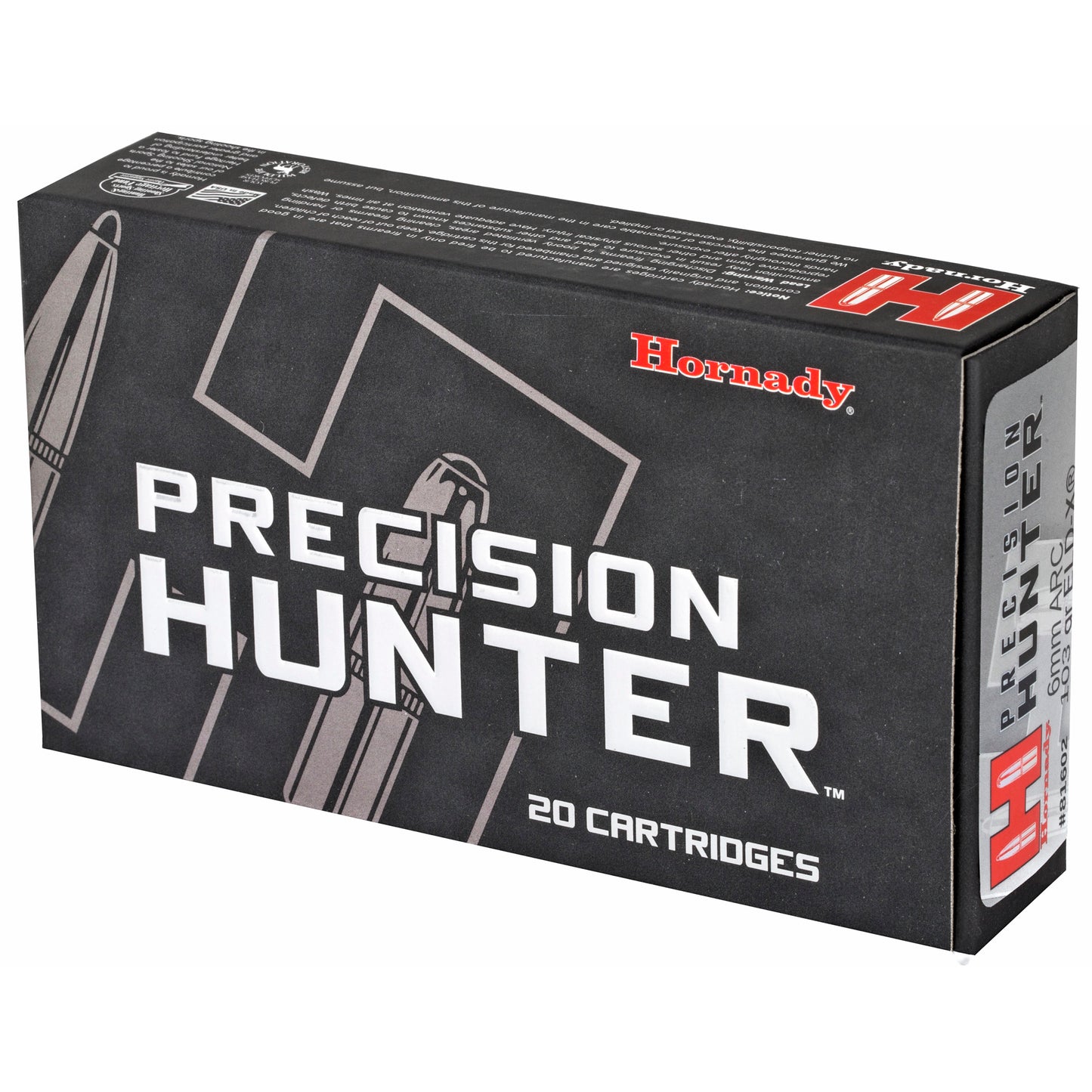 Hornady 6mm ARC 103-Grain ELD-X Precision Hunter Ammo * 20 Rounds