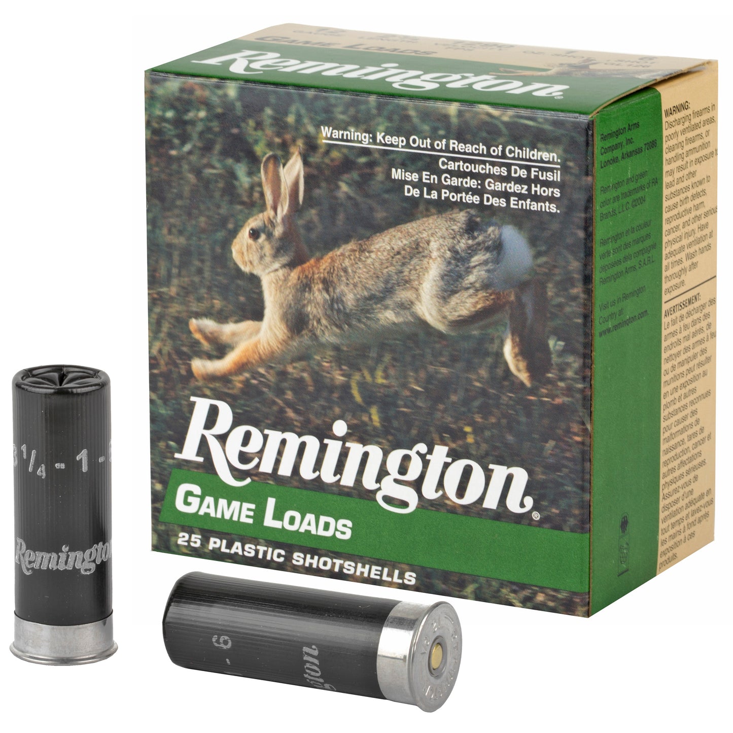Remington Game Load 12 Gauge Shotshell - 1 oz #6, 3 1/4 Dram, 25 Rounds