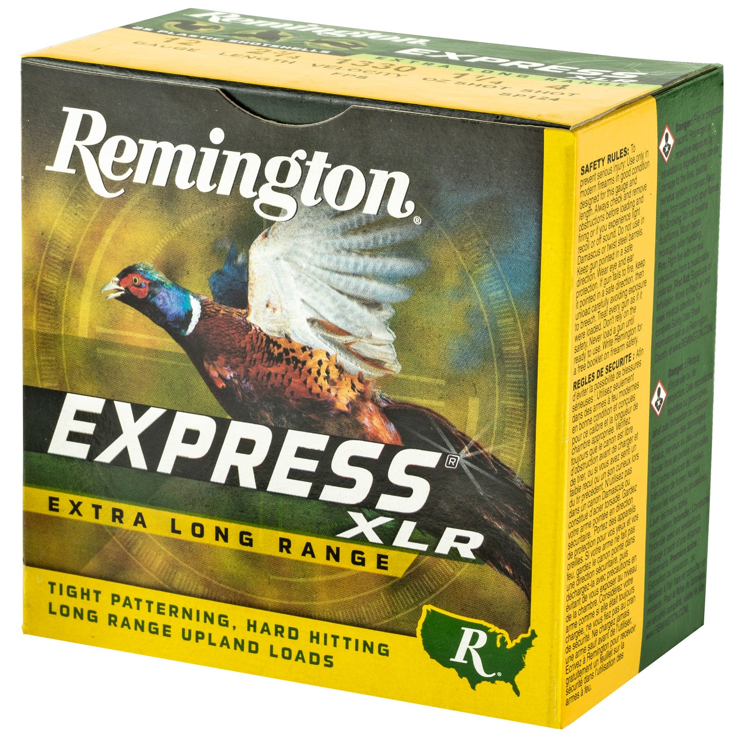 Remington Express Long Range 12 Gauge 2.75-Inch Shotgun Shells, 1 1/4 Oz Lead, 3 Dram, #4 Shot, 25 Rounds per Box