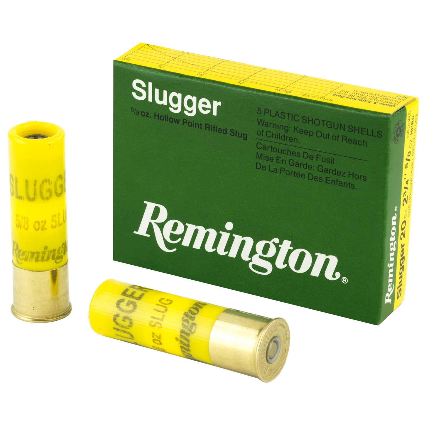 Remington Slugger 20 Gauge Rifled Slug * 3-Inch Magnum, 5/8 Oz, 25% More Accurate