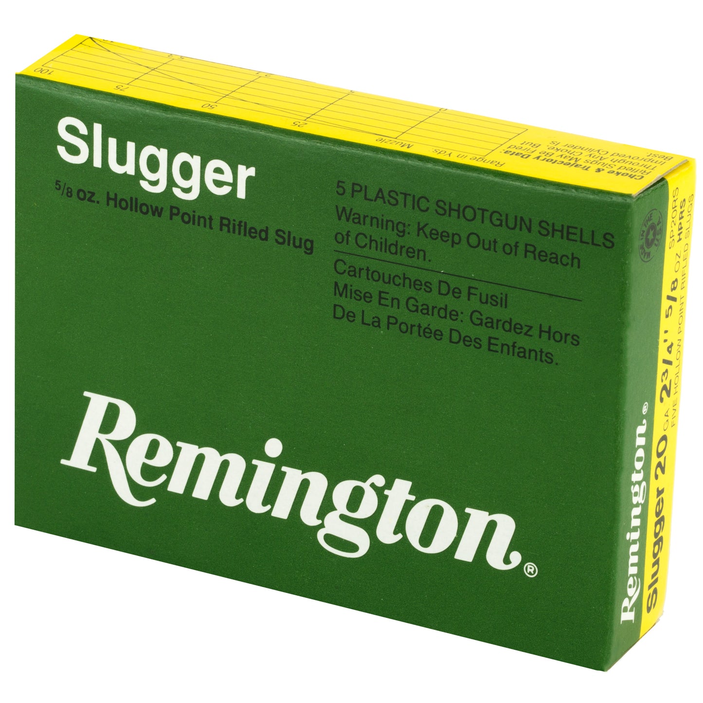 Remington Slugger 20 Gauge Rifled Slug * 3-Inch Magnum, 5/8 Oz, 25% More Accurate