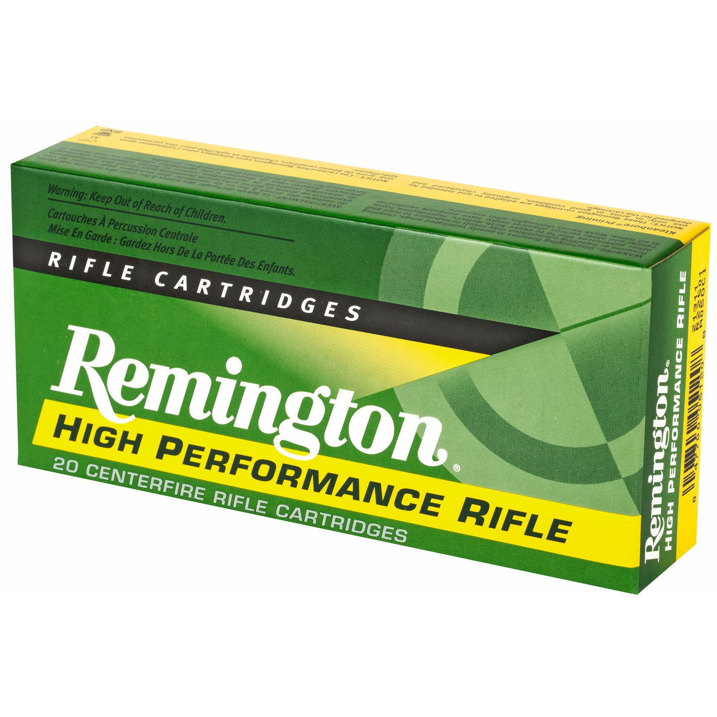Remington Core Lokt 22-250 Remington 55-Grain Pointed Soft Point Brass Ammunition, 20 Rounds Per Box