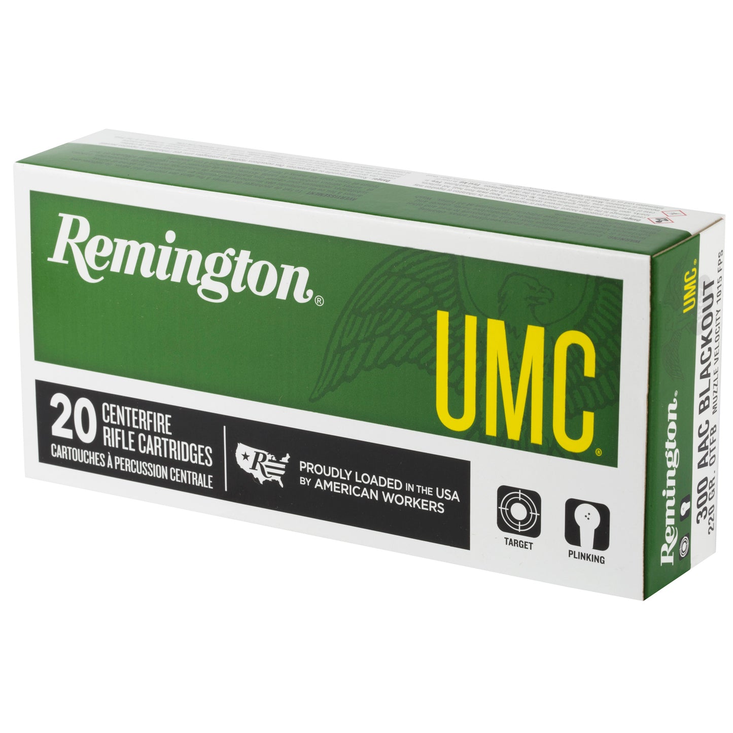 Remington UMC 300 Blackout 220-Grain Open Tip Flat Base Rifle Ammunition (20 Rounds)