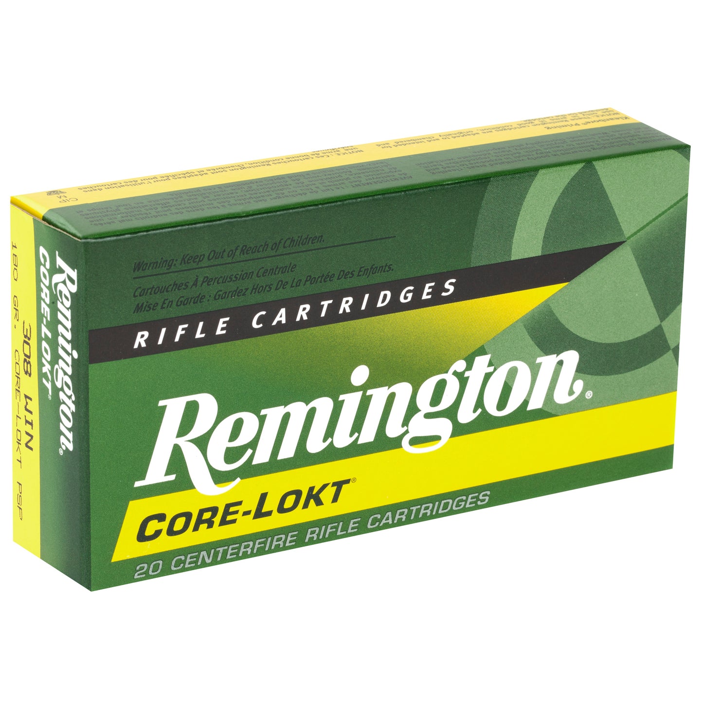 Remington Core-Lokt 308 Winchester 180-Grain Pointed Soft Point Ammunition (20 Rounds per Box)