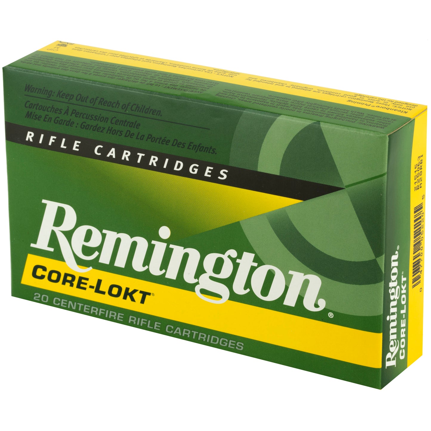 Remington Core-Lokt 25-06 Remington 120 Grain Pointed Soft Point Ammunition - 20 Rounds