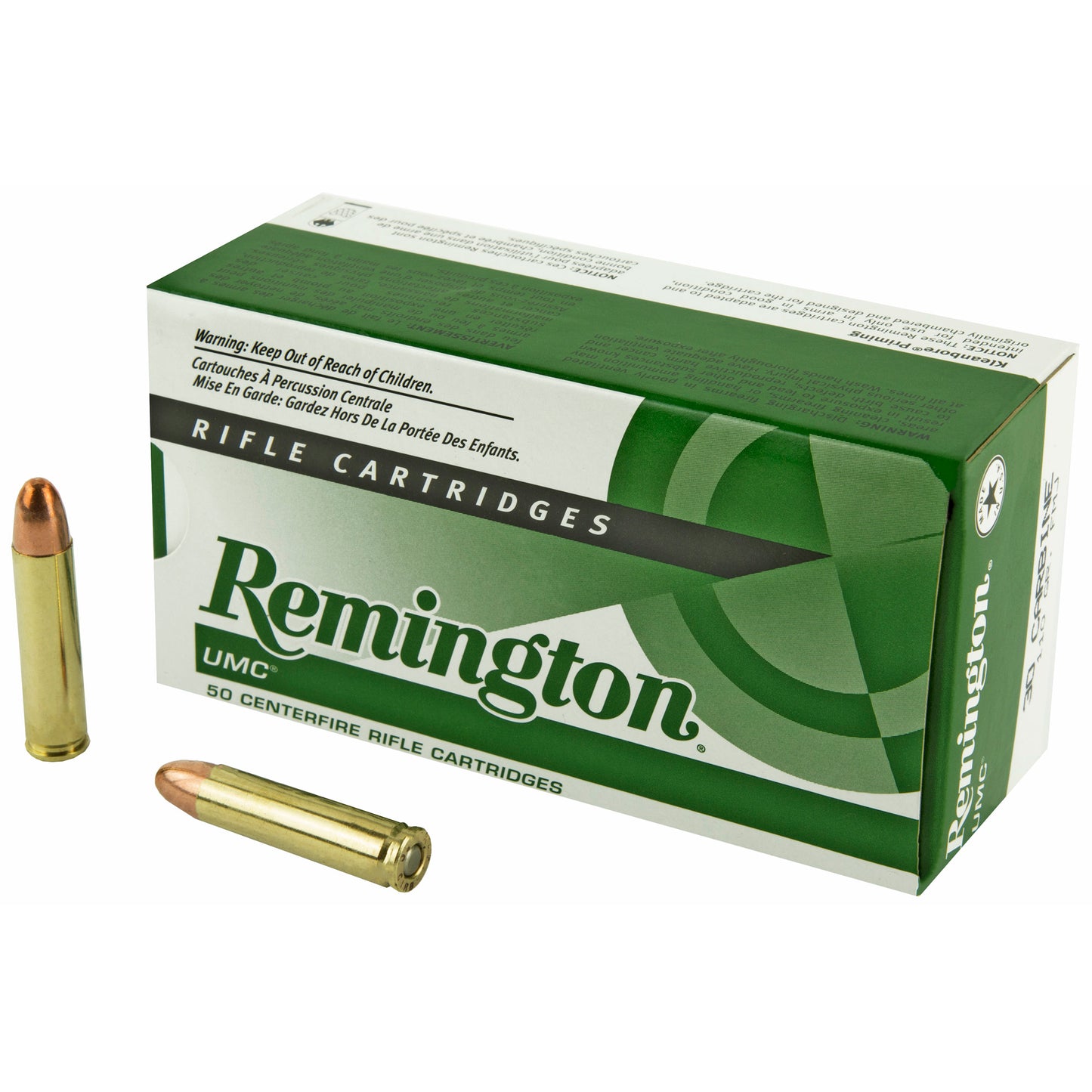 Remington UMC 30 Carbine 110-Grain Full Metal Jacket Ammunition - Pack of 50 Rounds