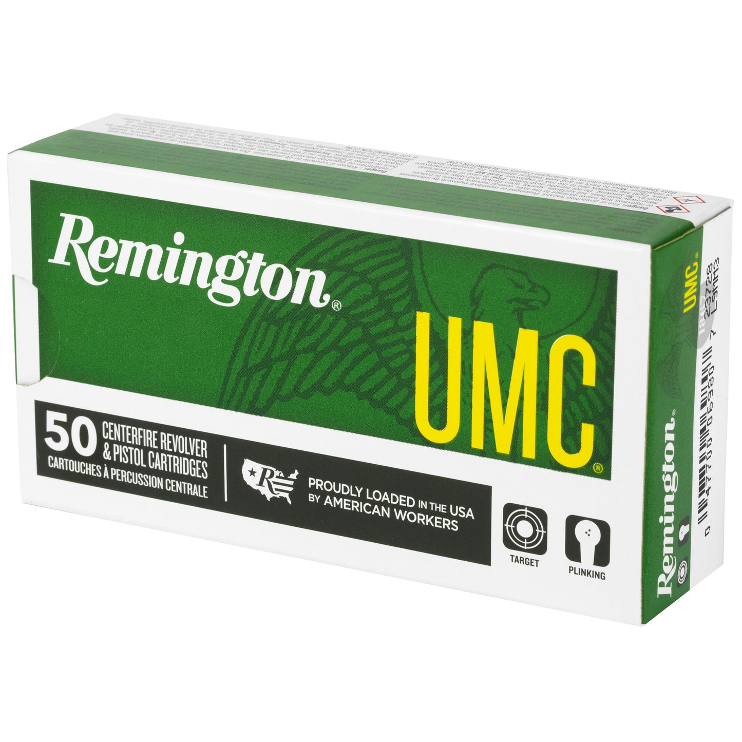 Remington UMC 9mm 115 Grain Full Metal Jacket Ammunition - 50 Rounds per Box, 500 Rounds per Case