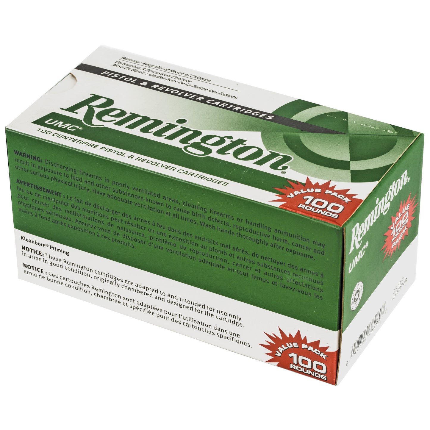 Remington UMC VP 45 ACP 230-Grain Full Metal Jacket Ammo - 100 Rounds