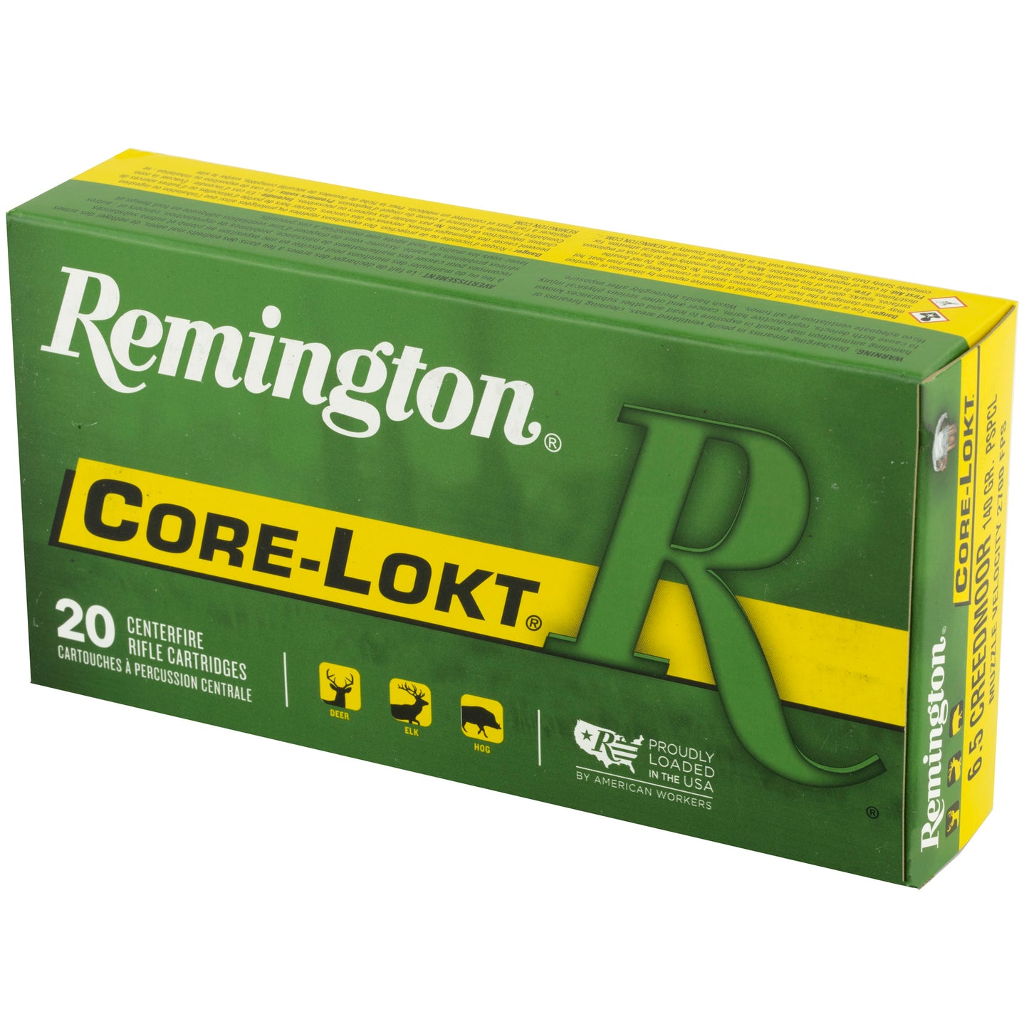 Remington Core-Lokt 6.5 Creedmoor 140 Grain Pointed Soft Point Ammunition * Reliable Big Game Hunting Load