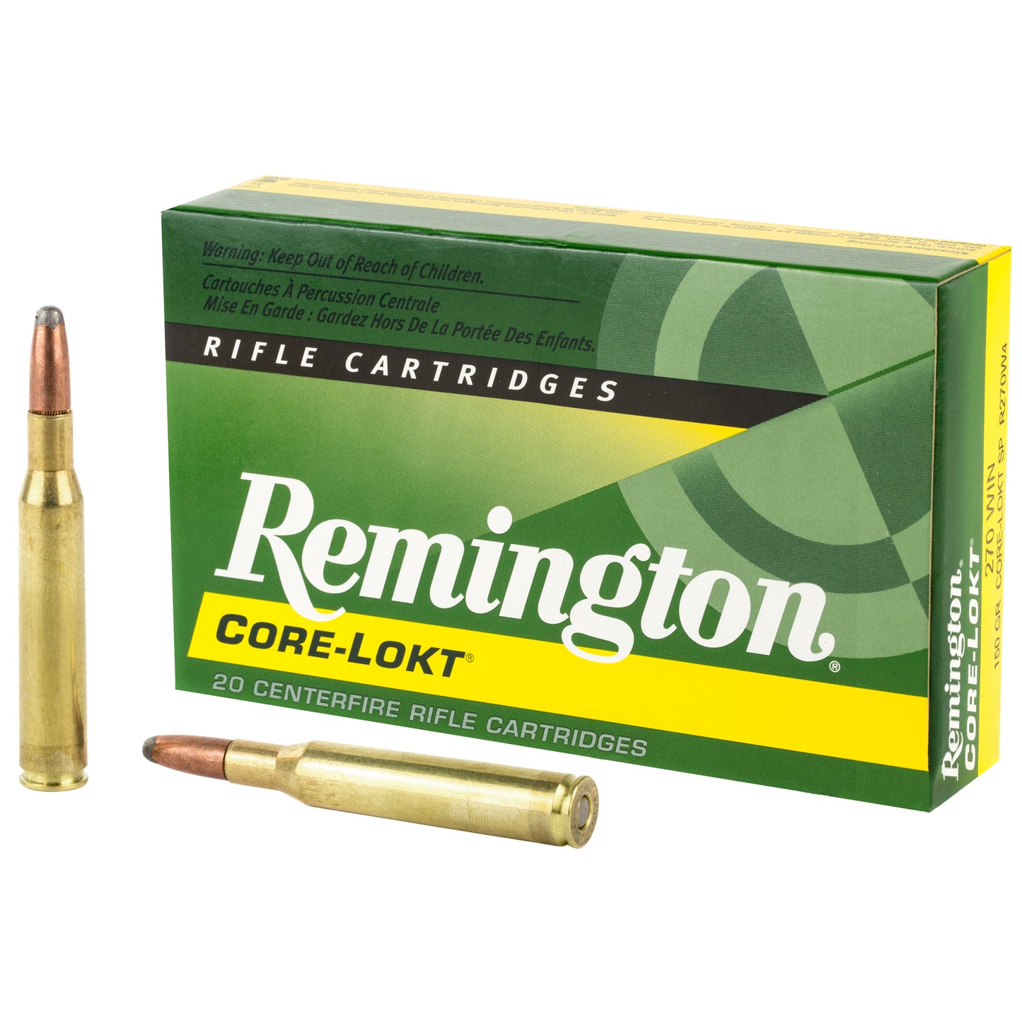 Remington Core-Lokt Ultra Bonded HyperSonic .270 Winchester 150-Grain Soft Point Ammunition (20 Rounds)