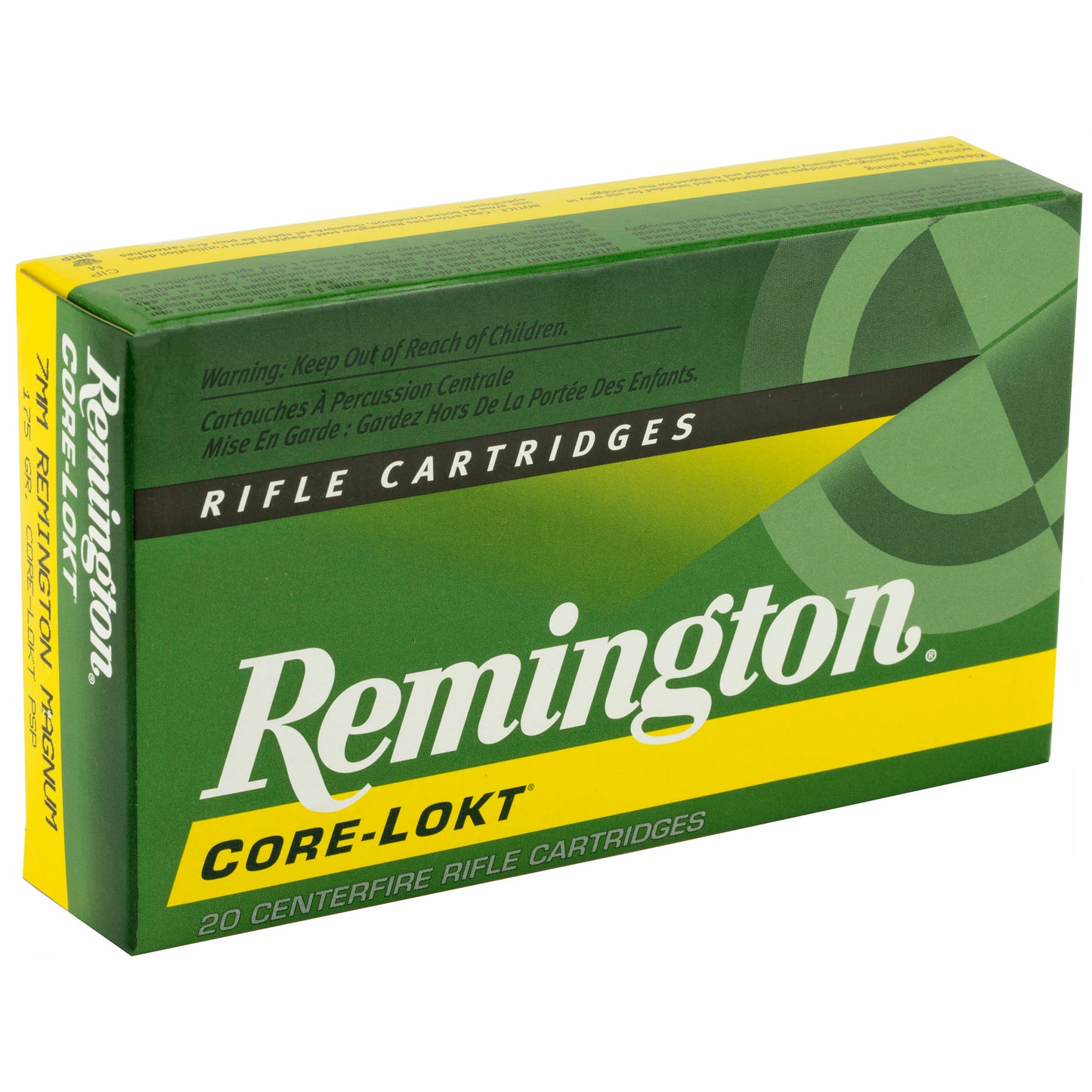 Remington Core-Lokt 7mm Remington 175 Grain Pointed Soft Point Ammunition * Reliable Big Game Hunting Load