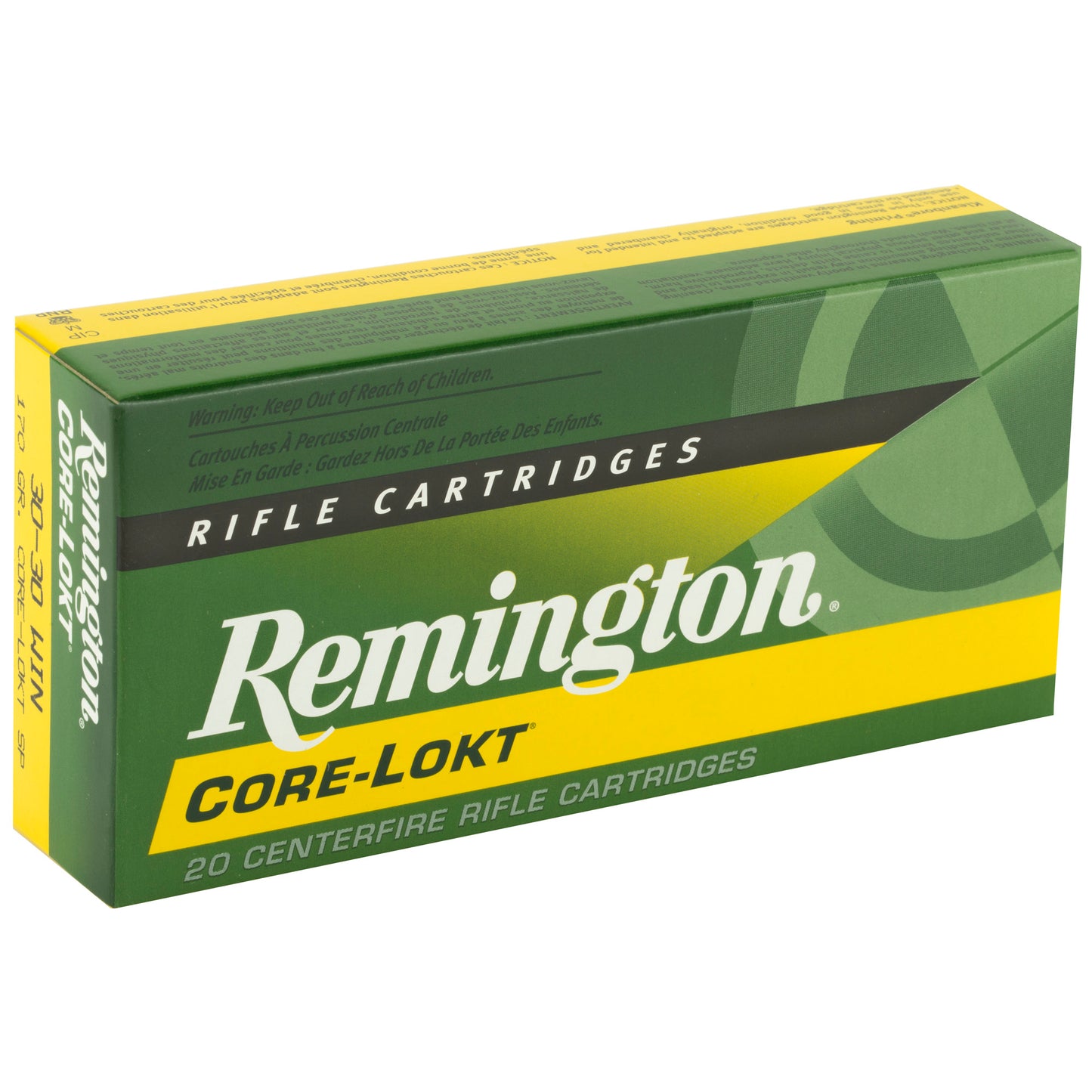 Remington Core-Lokt 30-30 Winchester 170 Grain Soft Point Ammo - Reliable Big Game Hunting Cartridge