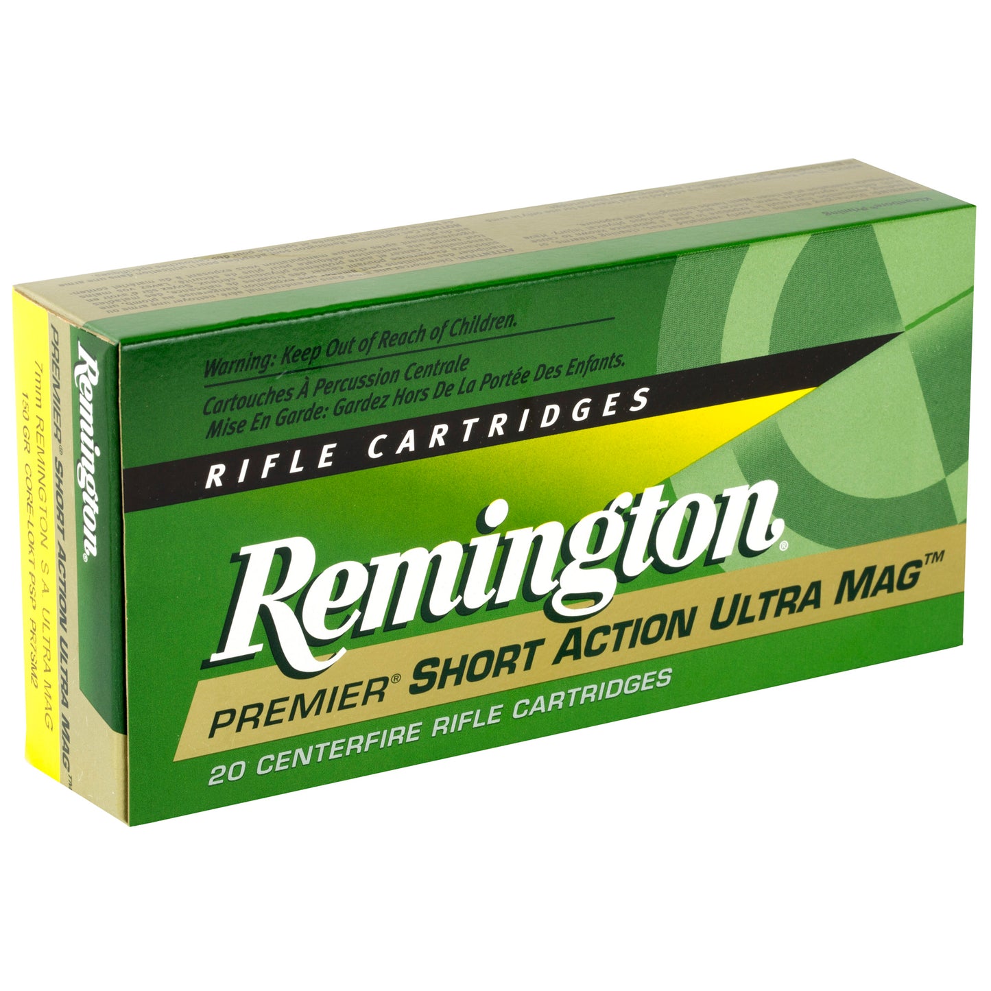 Remington Core-Lokt 7mm Short Action Ultra Mag 150-Grain Pointed Soft Point Ammunition