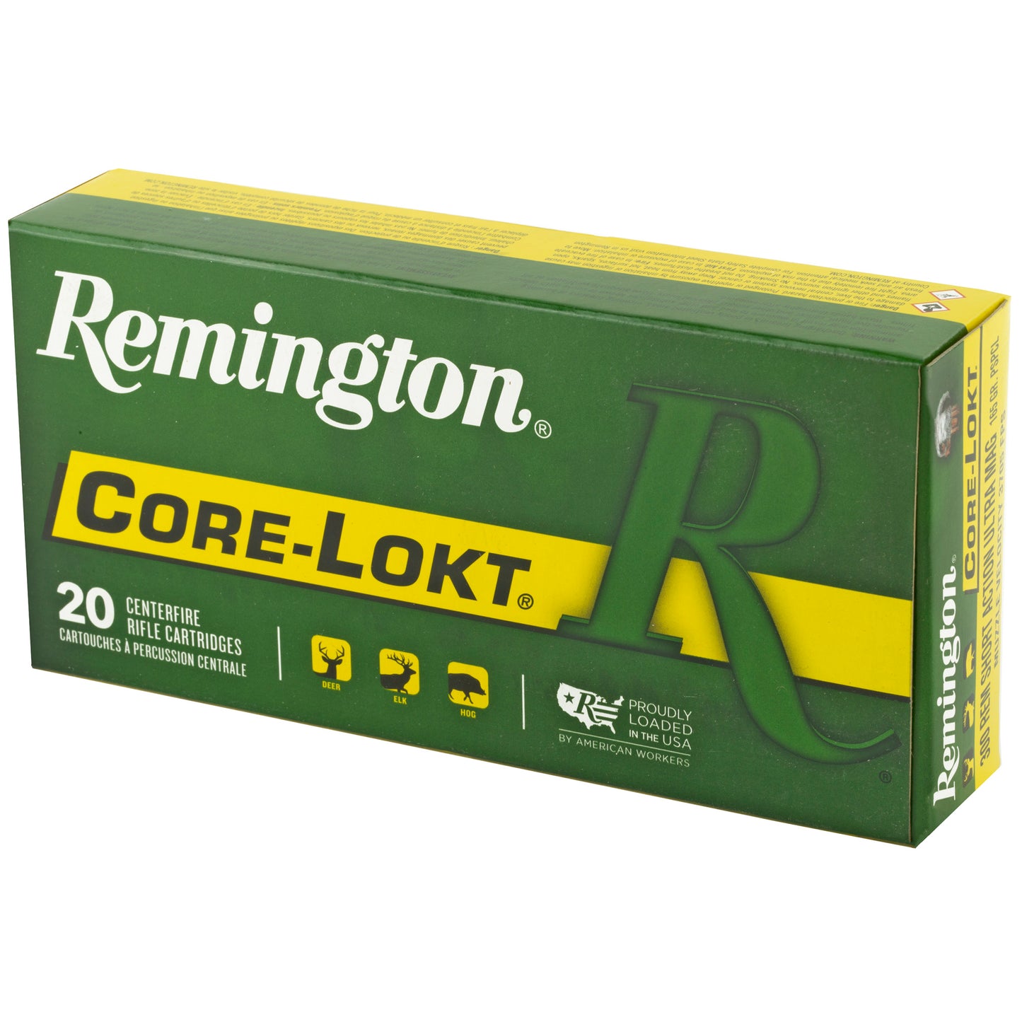 Remington Core-Lokt 300 Remington Short Action Ultra Mag 165 Grain Pointed Soft Point Ammunition - 20 Rounds