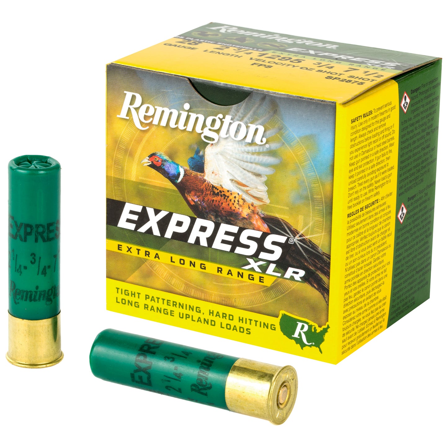 Remington Express Long Range 28 Gauge Shotshells * 3/4 oz Lead, #7.5 Shot, 2 3/4 Dram, 25 Shells per Box
