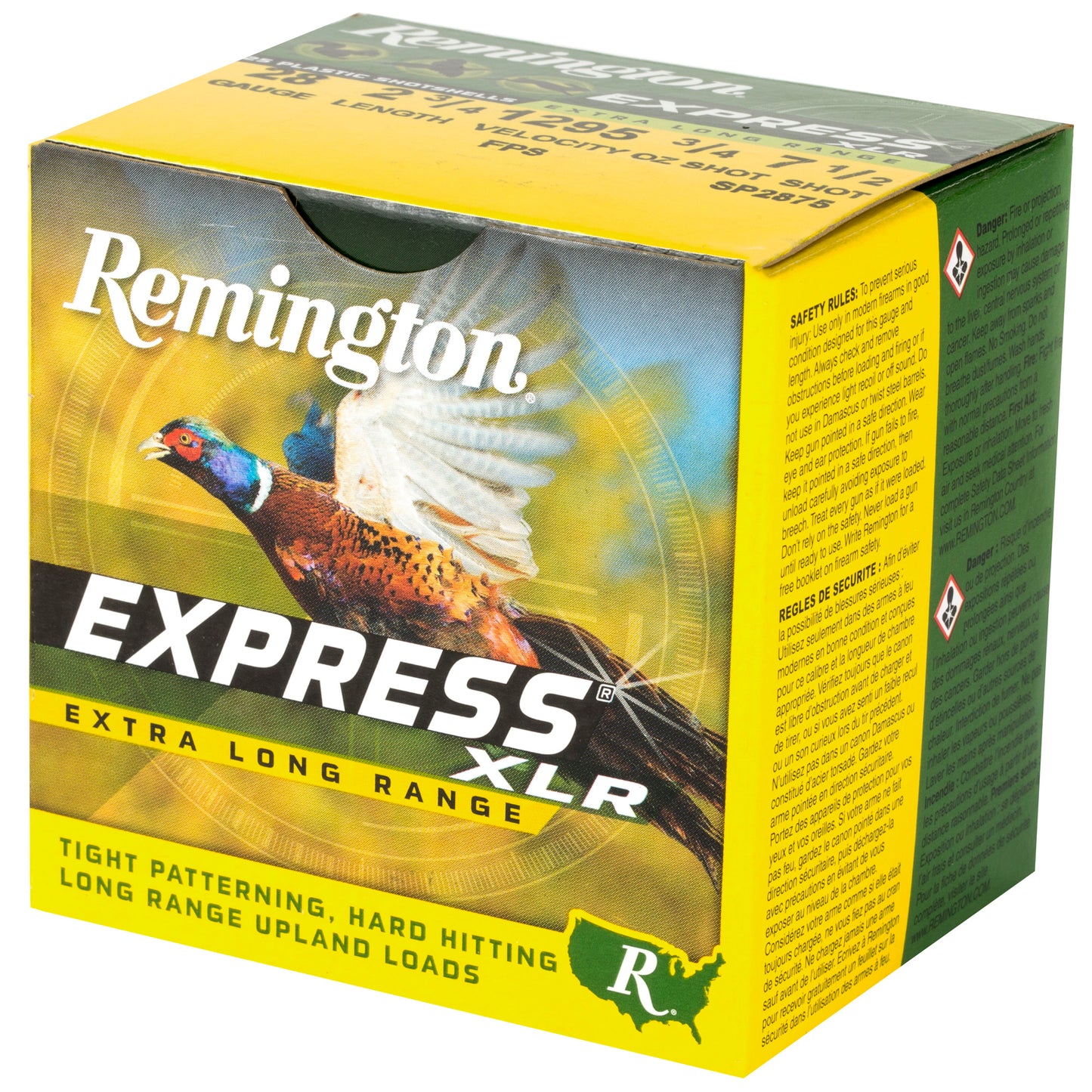 Remington Express Long Range 28 Gauge Shotshells * 3/4 oz Lead, #7.5 Shot, 2 3/4 Dram, 25 Shells per Box