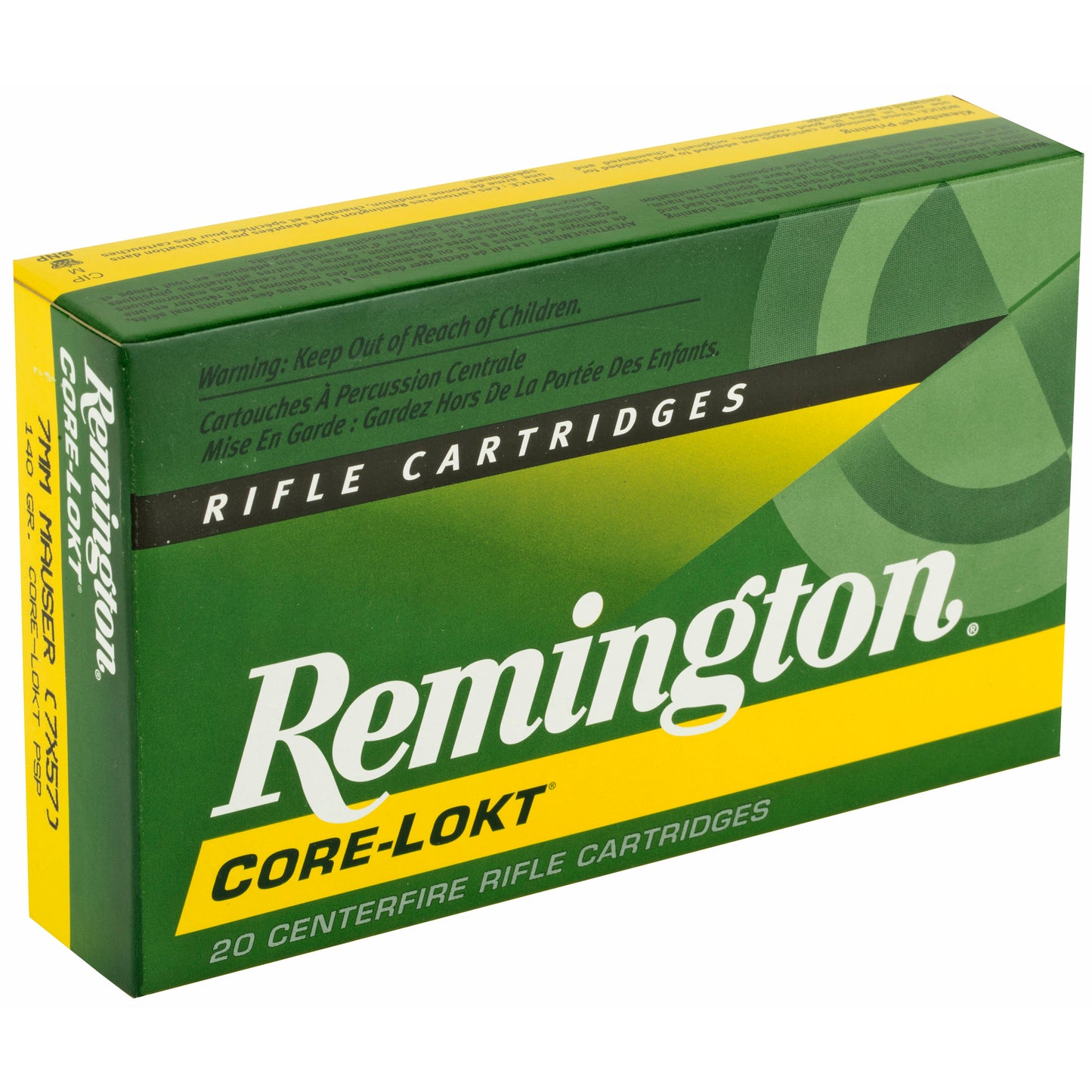 Remington 7mm Mauser 140 Grain Pointed Soft Point Ammunition (Part #29031)