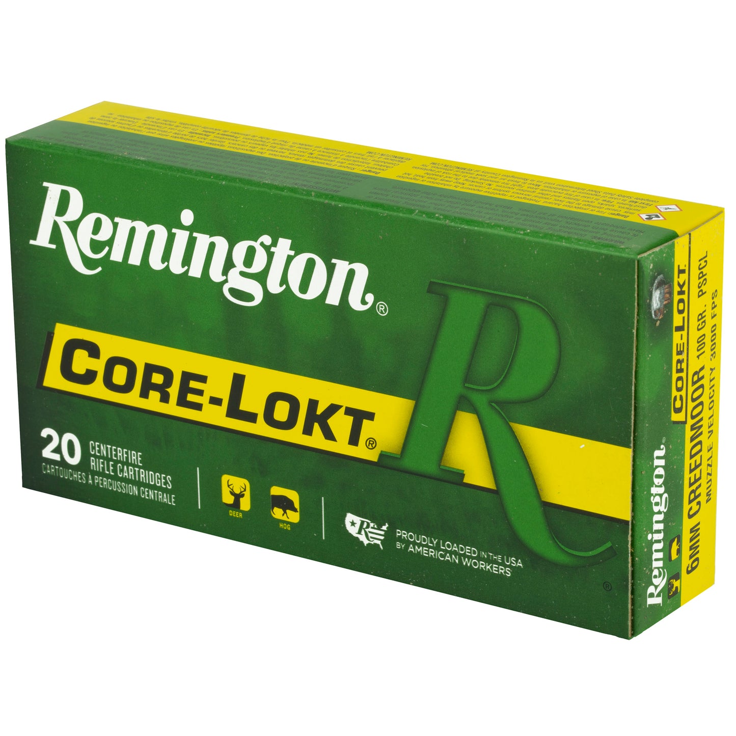 Remington Core-Lokt PSP 6mm Creedmoor 100 Grain Pointed Soft Point Ammunition