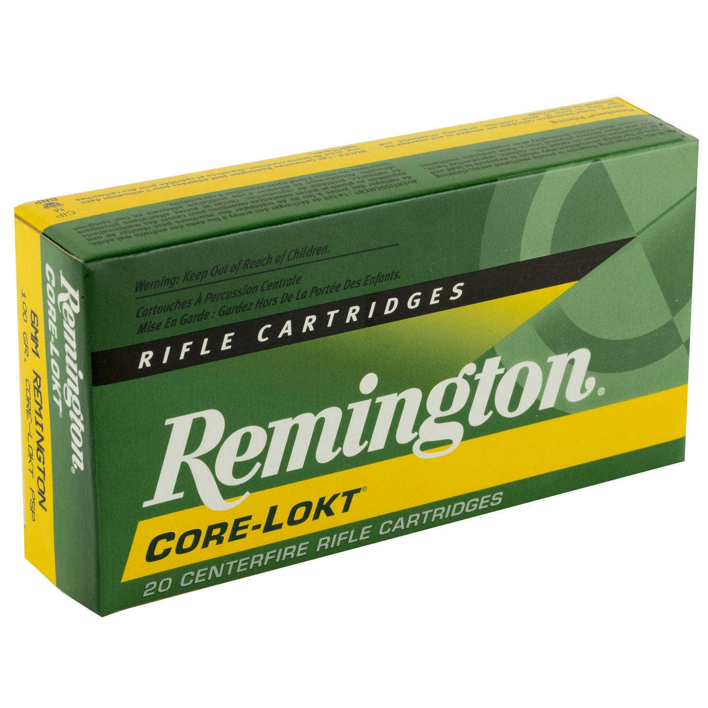 Remington Core-Lokt 6mm Remington 100-Grain Pointed Soft Point Ammo (20 Rounds)