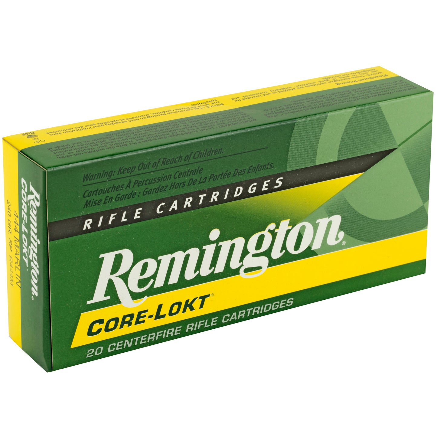 Remington Core-Lokt .444 Marlin 240-Grain Soft Point Ammunition * Trusted Big Game Hunting Load
