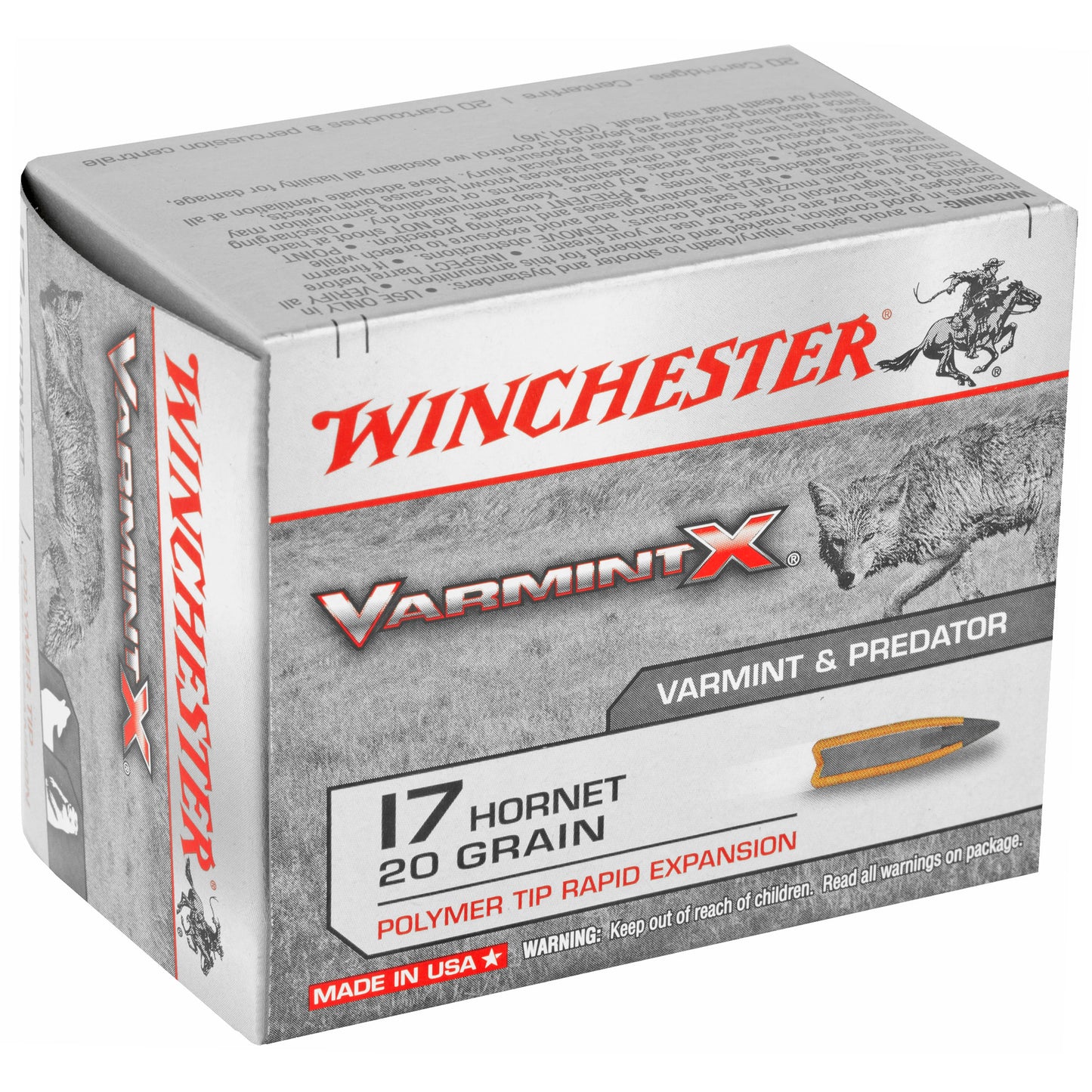 Winchester Ammunition Varmint X 17 Hornet 20 Grain Polymer Tip * 20 Rounds