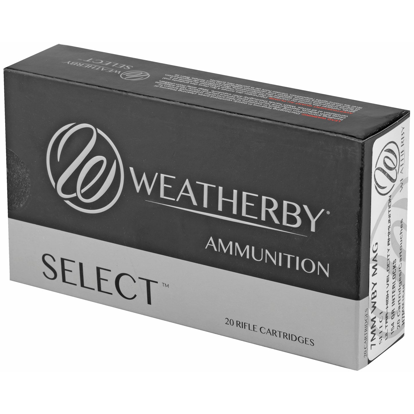 Weatherby Select 7mm Weatherby Magnum 154-Grain InterLock Rifle Ammunition (20 Rounds per Box)