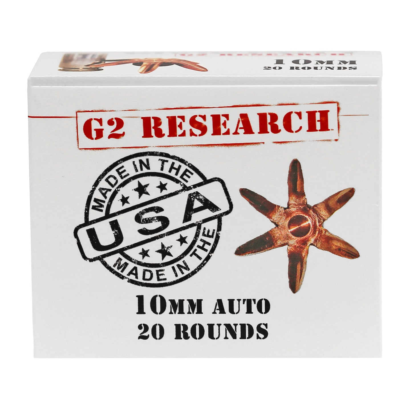 G2 Research Civic Duty 10mm 122-Grain Copper Self-Defense Ammunition - Box of 20