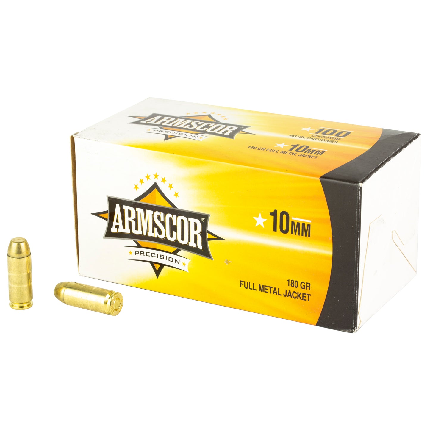 Armscor 10mm 180-Grain Full Metal Jacket Ammo * Reliable Performance for Handgun and Range Shooting