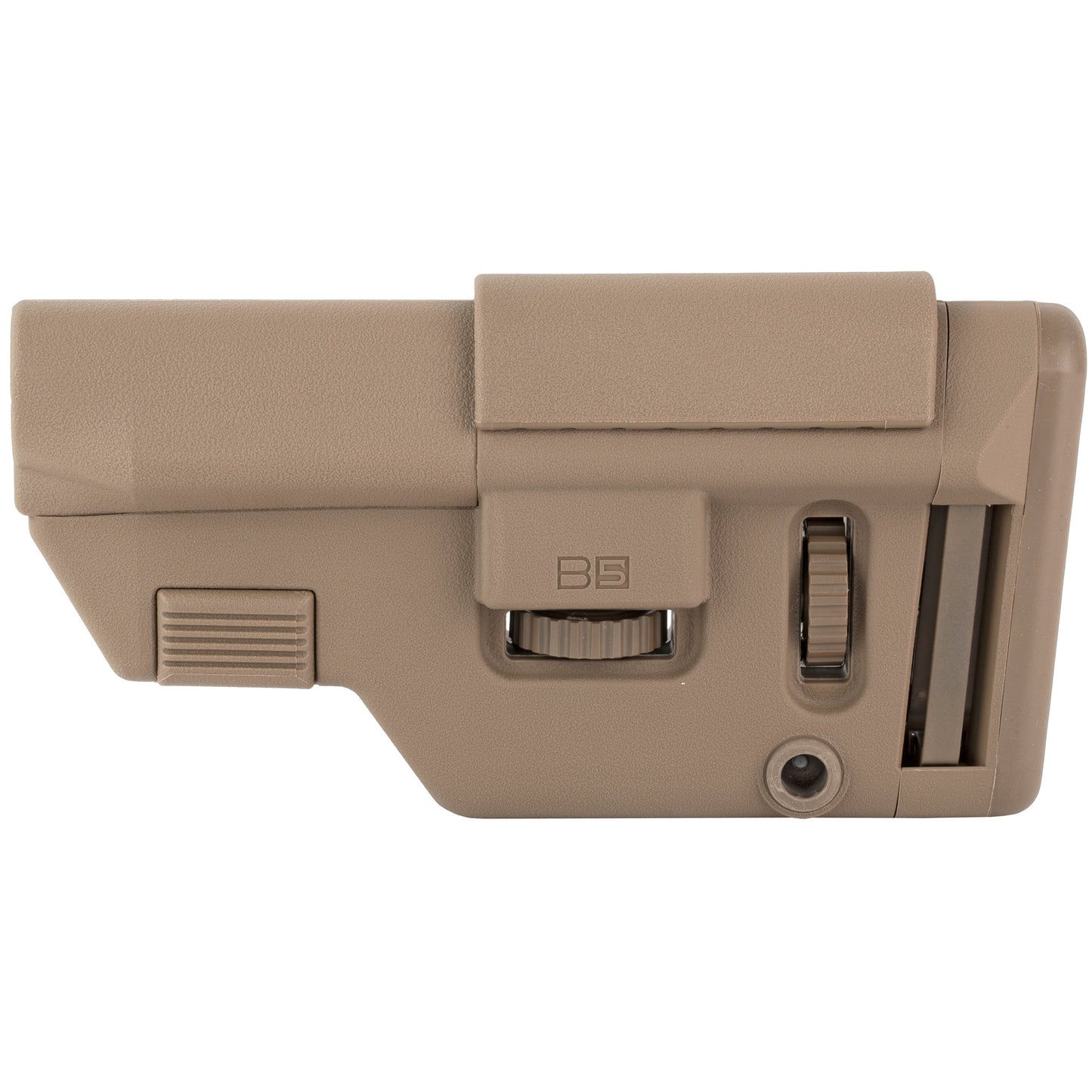B5 Systems Collapsible Precision Stock Short FDE * Adjustable Milspec Carbine Stock for AR-15 and M4 Rifles