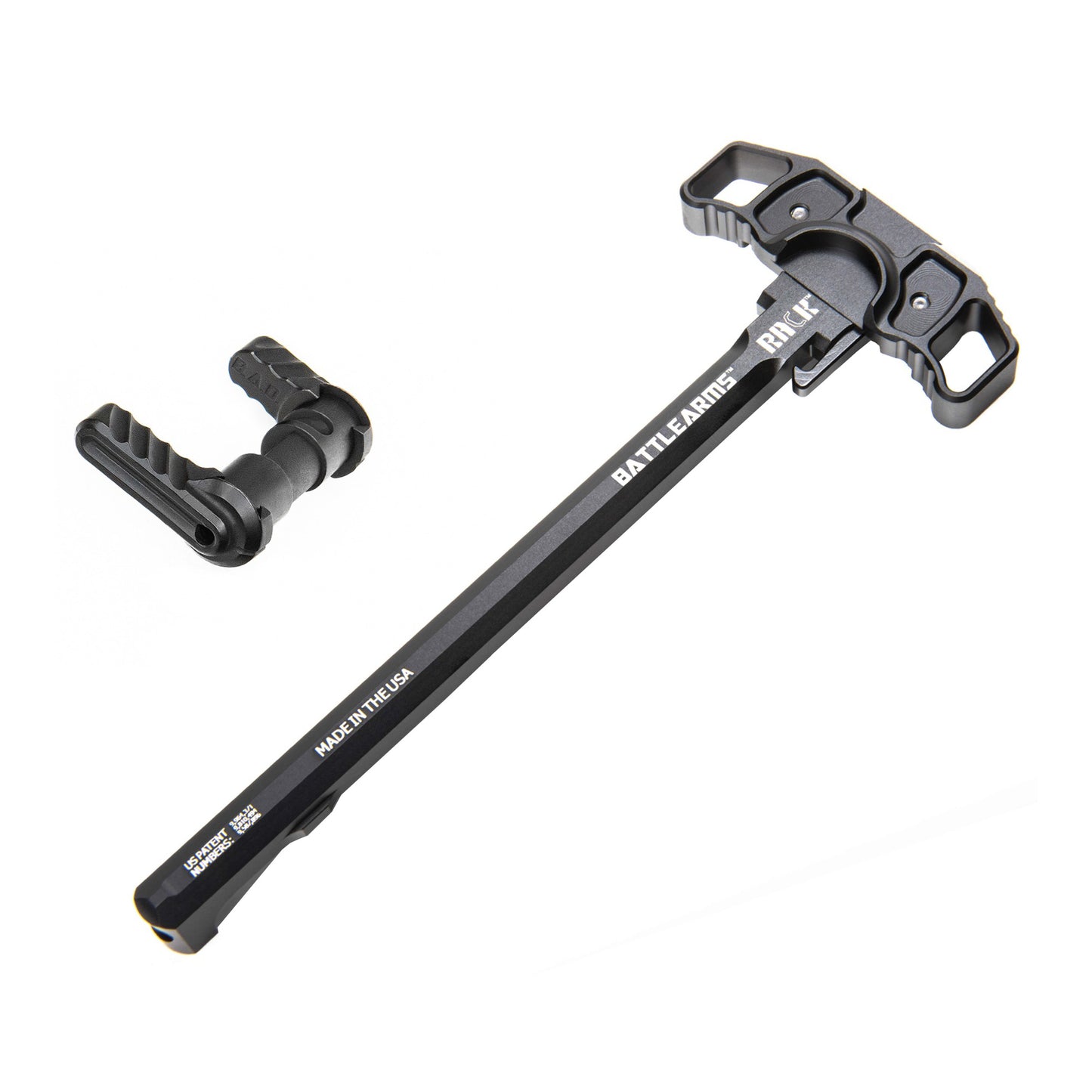 Battle Arms Development BAD AMBI UPGRADE COMBO KIT - Rack Ambidextrous Charging Handle for AR-15 & 9mm AR PCC
