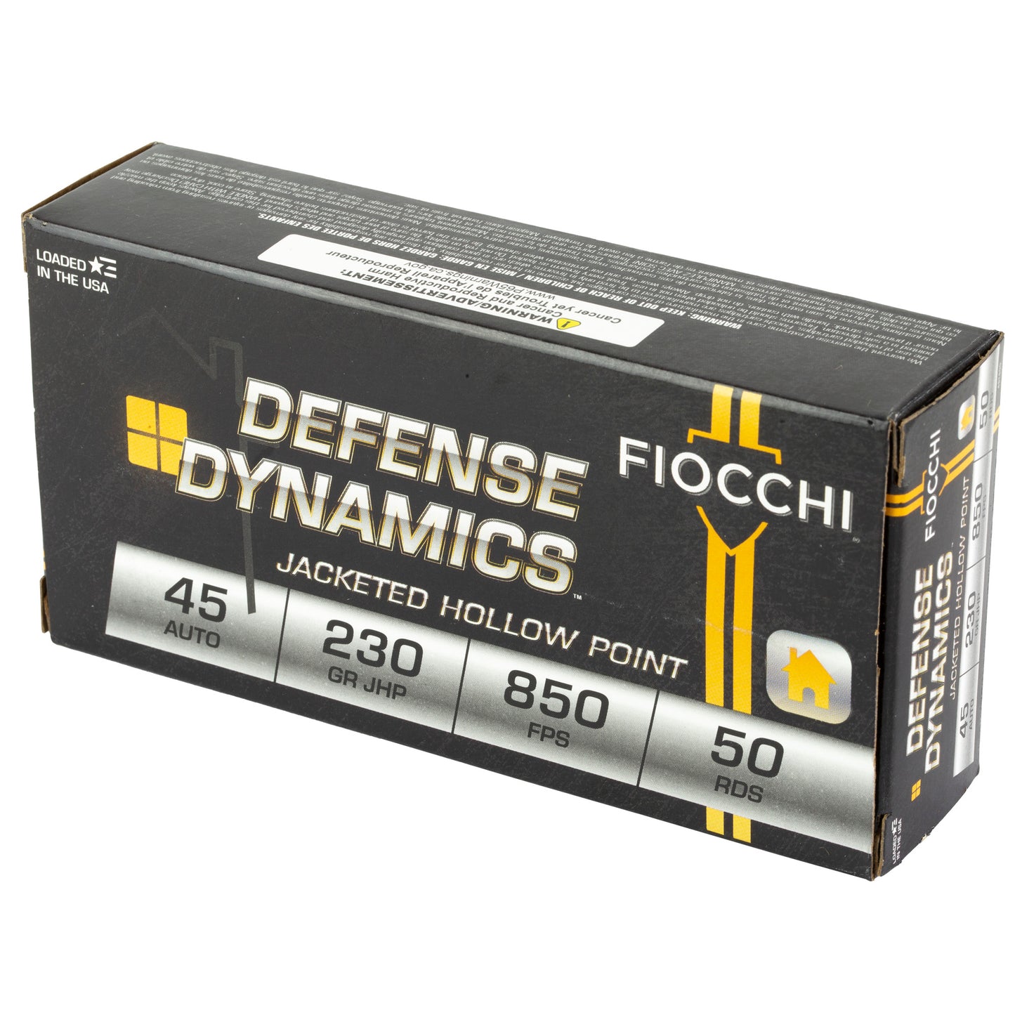 Fiocchi Ammunition 45ACP 230 Grain Hollow Point Centerfire Pistol Ammo * Reliable Defensive Performance